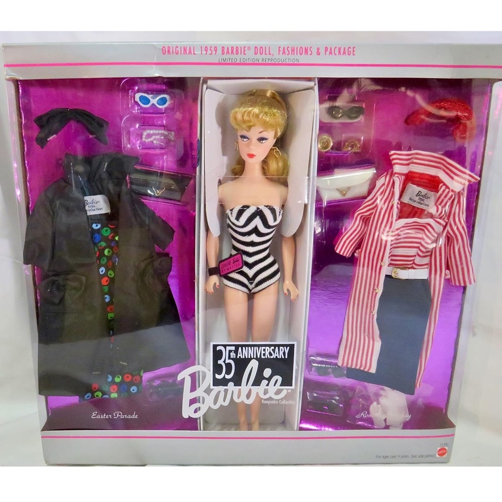 BARBIE 35th Anniversary Giftset NRFB NWT from when I own my own toy shop. - Picture 1 of 6